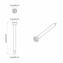 vidaXL Szegek Fa számára 12 pcs Ezüst Ø 3 x 15 mm Fém