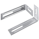 vidaXL Anti Tip konzol Egyszínű 2 pcs Ezüst 74,5 x 15 x 32 mm Vas