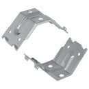 vidaXL Konzol 2 pcs Horganyzott 106 x 55 x 1,5mm Acél