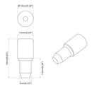 vidaXL Polc Peg 7200 pcs Ezüst 7 x 16 mm Vas