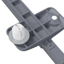 vidaXL Lágy záródású lengéscsillapító 2 pcs Szürke 125 x 47 x 15 mm PP
