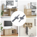 vidaXL Lágy záródású lengéscsillapító 2 pcs Szürke 125 x 47 x 15 mm PP