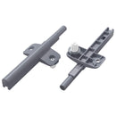 vidaXL Lágy záródású lengéscsillapító 2 pcs Szürke 125 x 47 x 15 mm PP
