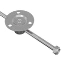 vidaXL Húzó Rúd Zsanér 12 db Ezüst 190 mm Fém