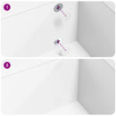 vidaXL Matrica 2 pcs Fehér Ø 20 x 0,5 mm Papír