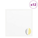 vidaXL Matrica 12 pcs Fehér Ø 20 x 0,5 mm Papír