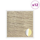 vidaXL Öntapadó csavar borító 12 pcs Sonoma tölgy Ø 20 x 0,5 mm