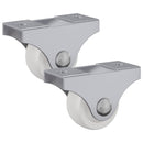 vidaXL Kerekek 2 pcs Fehér 42 x 11,5 x 29 mm Vas