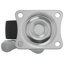 vidaXL Kerekek 2 pcs Fekete és ezüst 50,7 x 50,7 x 24,4 mm