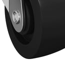 vidaXL Forgó kerék 2 pcs Ezüst 60 x 60 x 50 mm Vas és nylon