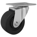 vidaXL Forgó kerék 2 pcs Ezüst 60 x 60 x 50 mm Vas és nylon