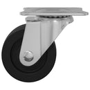 vidaXL Forgó kerék 2 pcs Ezüst 60 x 60 x 50 mm Vas és nylon