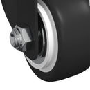 vidaXL Forgó kerék 12 pcs Fekete 40,4 x 40,4 x 19,7 mm Vas és nylon