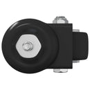 vidaXL Forgó kerék 12 pcs Fekete 40,4 x 40,4 x 19,7 mm Vas és nylon
