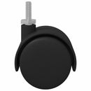 vidaXL Kerekek 12 pcs Fekete 40,1 x 37,8 mm PP és vas