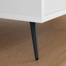 vidaXL Álló Lábak 12 pcs Fekete 56 x 56 x 100 mm Vas