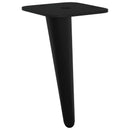 vidaXL Álló Lábak 12 pcs Fekete 56 x 56 x 100 mm Vas