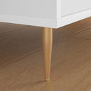 vidaXL Álló Láb 12 pcs Arany 98 x 40 mm Vas