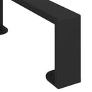 vidaXL Bútor lábak 12 pcs Fekete 281 x 40,5 x 100 mm Vas