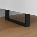 vidaXL Bútor lábak 12 pcs Fekete 281 x 40,5 x 100 mm Vas