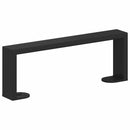 vidaXL Bútor lábak 12 pcs Fekete 281 x 40,5 x 100 mm Vas