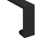 vidaXL Bútor lábak 12 pcs Fekete 311 x 40,5 x 100 mm Vas