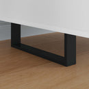 vidaXL Bútor lábak 12 pcs Fekete 311 x 40,5 x 100 mm Vas