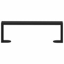 vidaXL Bútor lábak 12 pcs Fekete 311 x 40,5 x 100 mm Vas