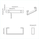 vidaXL Bútor lábak 12 pcs Fekete 311 x 40,5 x 100 mm Vas