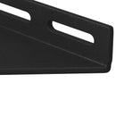 vidaXL Sarok tartó 2 pcs Fekete 138,5 x 50,5 x 16 mm Vas