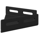 vidaXL Sarok tartó 2 pcs Fekete 138,5 x 50,5 x 16 mm Vas