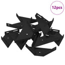 vidaXL Sarok tartó 12 pcs Fekete 138,5 x 50,5 x 16 mm Vas