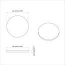 vidaXL Bútor lábpárnák 2 pcs Fekete Ø 30 x 2 mm EVA