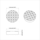 vidaXL Bútor lábpárnák 2 pcs Fekete Ø 14 x 4 mm EVA