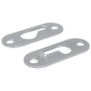 vidaXL Kulcslyuk Akasztó 2 pcs Ezüst 45 x 16 x 3.5 mm Vas