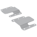 vidaXL Flush szerelvény tartó 2 pcs Ezüst 75 x 66 x 1,4 mm Acél
