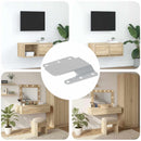 vidaXL Flush szerelvény tartó 419 pcs Ezüst 75 x 66 x 1,4 mm Acél