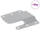 vidaXL Flush szerelvény tartó 419 pcs Ezüst 75 x 66 x 1,4 mm Acél