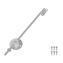 vidaXL Fedél Támogató Zsanér 12 db Ezüst 194 x 36 x 18 mm Vas