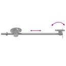 vidaXL Fedél Támogató Zsanér 12 db Ezüst 194 x 36 x 18 mm Vas