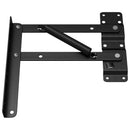 vidaXL Ágyemelő mechanizmus 12 pcs Fekete 340 x 95 x 40 mm Vas