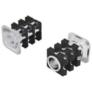vidaXL Menetes csőbetét 2 pcs Fekete és Ezüst 15,8 x 15,8 x 22,5 mm