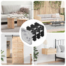 vidaXL Menetes csőbetét 1818 pcs Fekete és Ezüst 15,8 x 15,8 x 22,5 mm