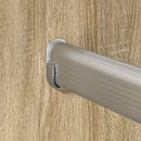 vidaXL Szekrény rúd 2 pcs Ezüst 764 x 15 x 29 mm Alumínium ötvözet