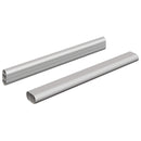 vidaXL Szekrény rúd 2 pcs Ezüst 264 x 15 x 29 mm Alumínium ötvözet