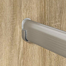 vidaXL Szekrény rúd 12 pcs Ezüst 764 x 15 x 29 mm Alumínium ötvözet