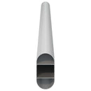 vidaXL Szekrény rúd 12 pcs Ezüst 316 x 15 x 29 mm Alumínium ötvözet