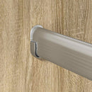 vidaXL Szekrény rúd 2 pcs Ezüst 764 x 15 x 29 mm Alumínium ötvözet