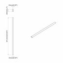 vidaXL Szekrény rúd 2 pcs Ezüst 372 x 15 x 29 mm Alumínium ötvözet
