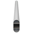 vidaXL Szekrény rúd 12 pcs Ezüst 372 x 15 x 29 mm Alumínium ötvözet